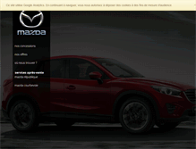 Tablet Screenshot of mazda-paris.fr